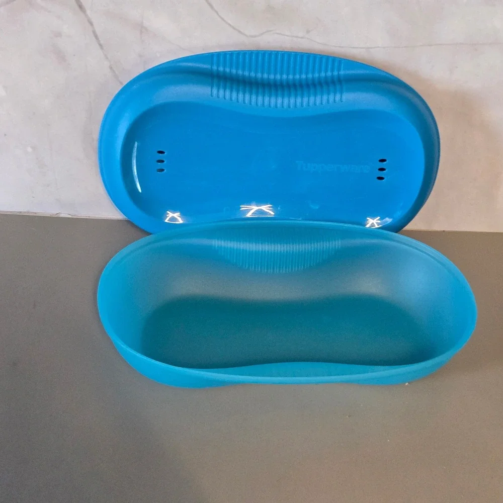Tupperware Microwave Breakfast Maker‎ Eggs Omelets Etc. Blue #6996